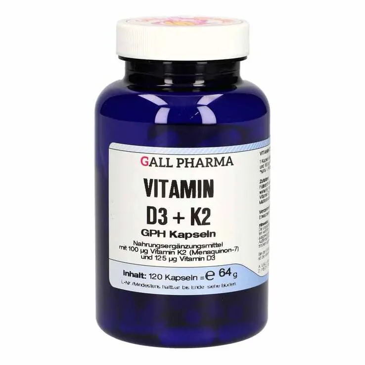 Vitamin D3 + K2 GPH Kapseln, 120 St