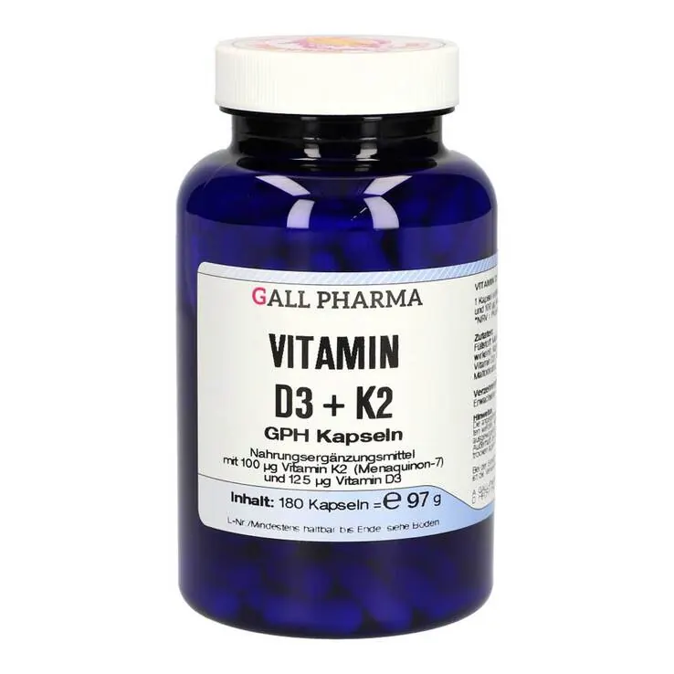 Vitamin D3 + K2 GPH Kapseln, 180 St