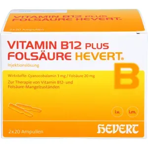 VITAMINB12PLUSFolsäureHeverta2mlAmpullen2X20X2ml