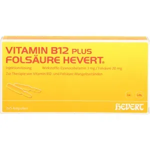 VITAMINB12PLUSFolsäureHeverta2mlAmpullen2X5X2ml