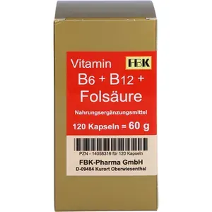 VITAMINB6+B12+FolsäureKapseln120Stück