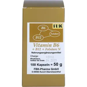 VITAMINB6+B12+FolsäureNKapseln100Stück