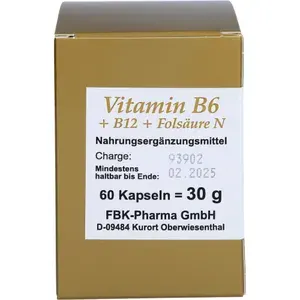 VITAMINB6+B12+FolsäureNKapseln60Stück