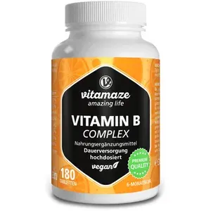 VITAMINBCOMPLEXhochdosiertveganTabletten180Stück