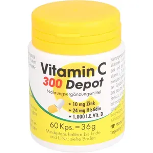 VITAMINC300Depot+Zink+Histidin+DKapseln60Stück