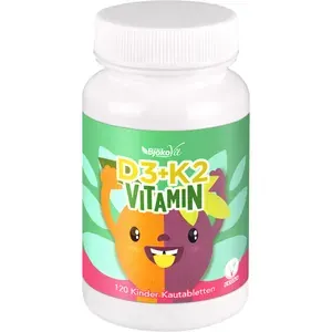 VITAMIND3+K2KinderKautablettenvegan120Stück
