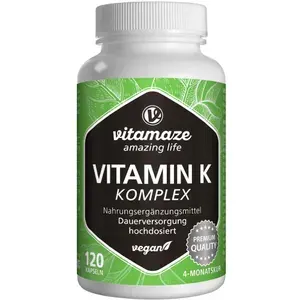 VITAMINK1+K2KomplexhochdosiertveganKapseln120Stück