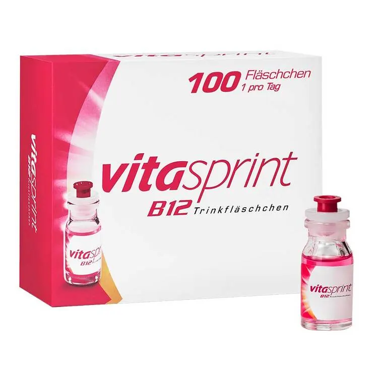 vitasprint B12 Trinkfläschchen mit Vitamin B12, 100 St