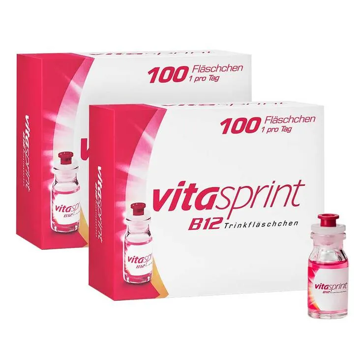 vitasprint B12 Trinkfläschchen mit Vitamin B12, 2x100 St