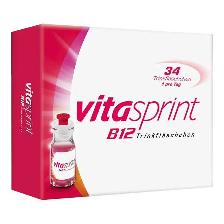 vitasprint B12 Trinkfläschchen mit Vitamin B12, 34 St