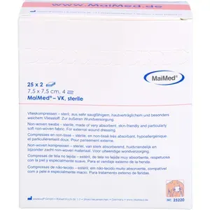 VLIESKOMPRESSENsteril7,5x7,5cm25X2St