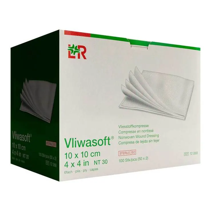 Vliwasoft Vlieskompressen 10x10cm steril Cpc, 50X2 St