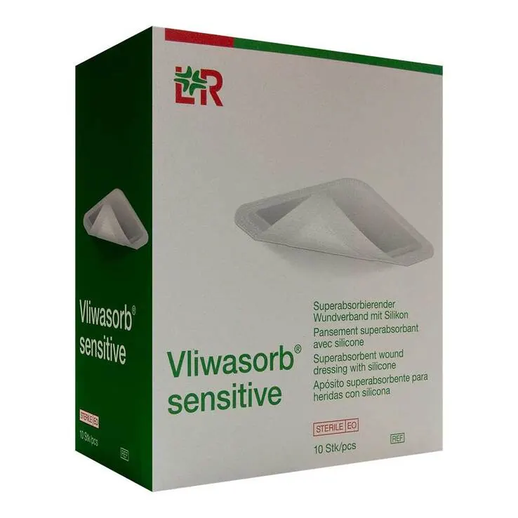 Vliwasorb sensitive 20x30 cm superabsorb.Wundverband , 10 St