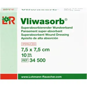 VLIWASORBsuperabsorb.Saugkomp.steril7,5x7,5cm10St