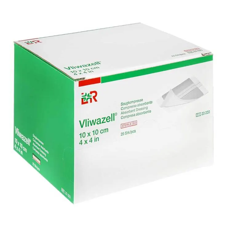 VLIWAZELL Saugkompressen steril 10x10 cm, 25 St