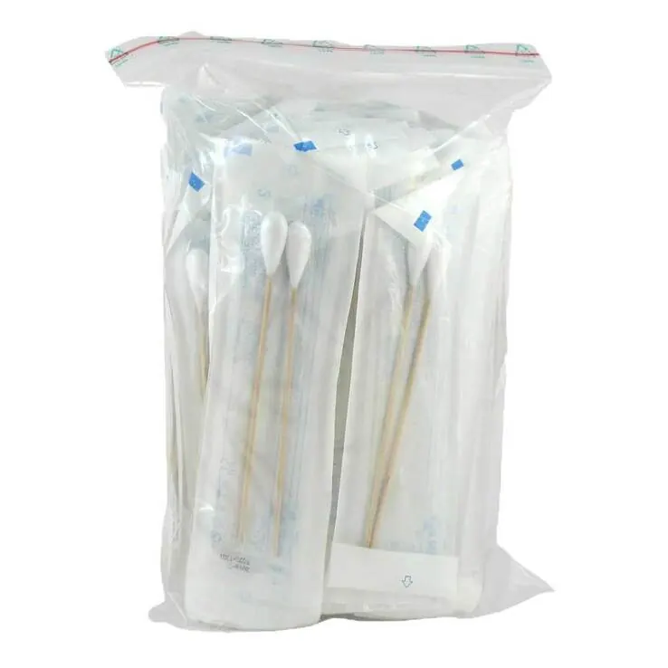 Wattestäbchen Holz 15 cm großer Kopf steril, 50X2 St
