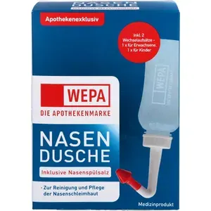 WEPANasenduschemit10x2,95gNasenspülsalz1P