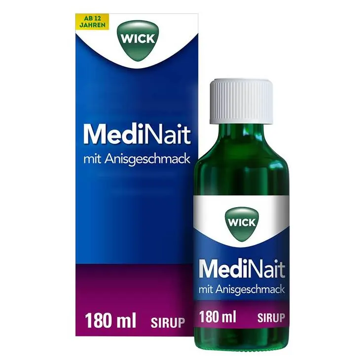 WICK MediNait mit Anisgeschmack Sirup, 180 ml
