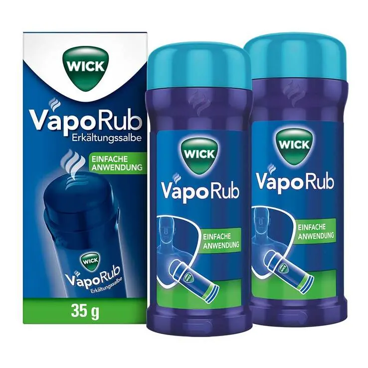 WICK VapoRub Erkältungssalbe im Applikator, 2x35 g