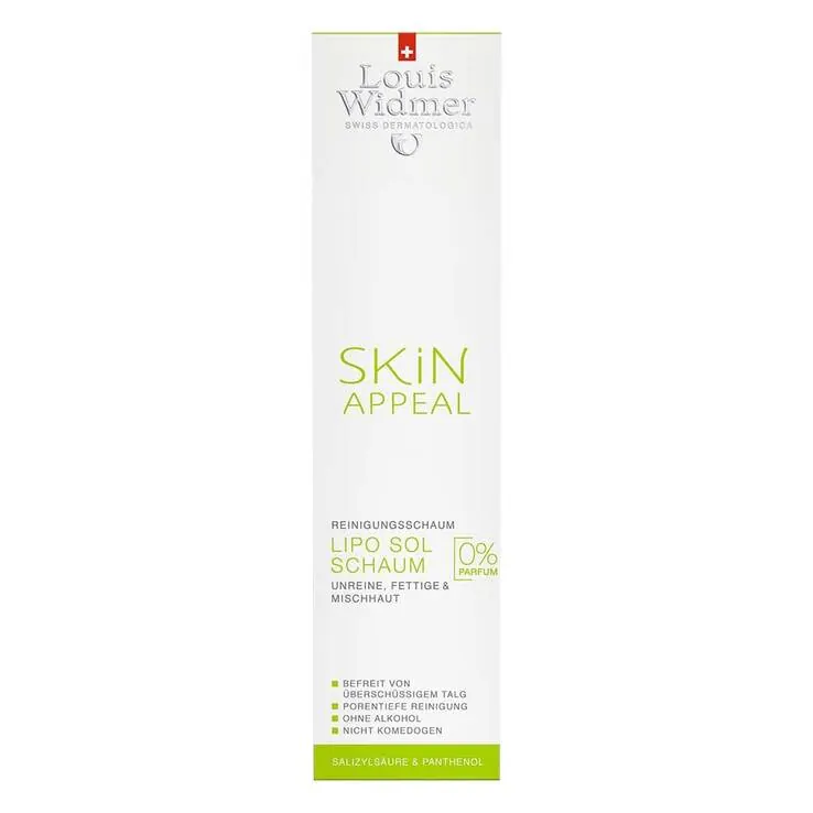 Widmer Skin Appeal Lipo Sol Schaum unparfümiert, 150 ml