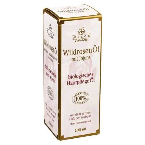 Wildrosenöl 100% naturrein mit Jojoba, 100 ml