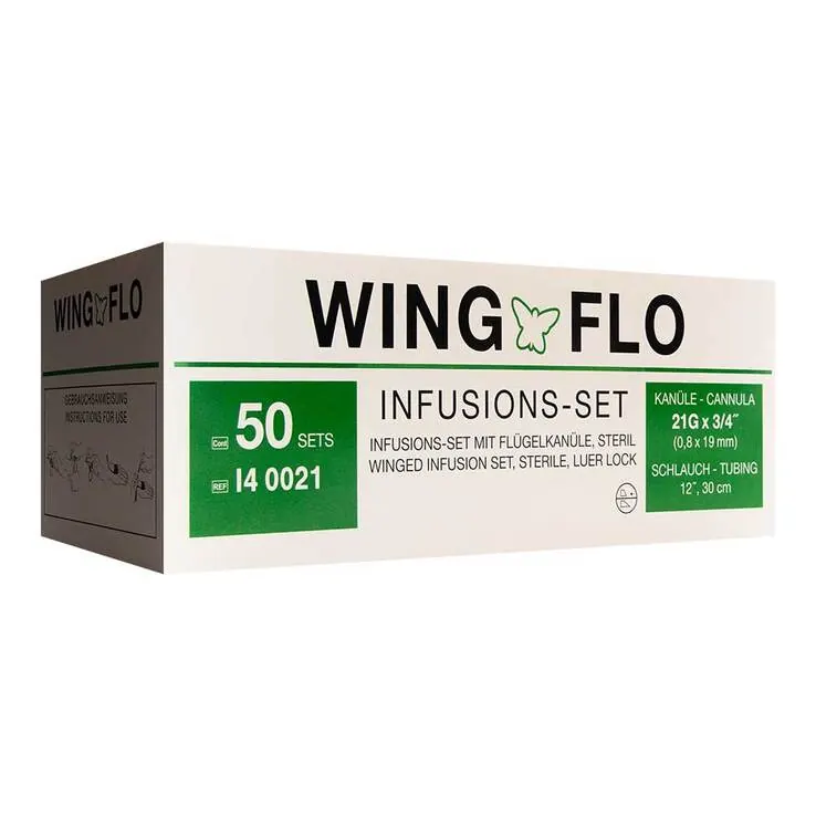 Wing Flo Flügelkanüle 21 G, 50 St