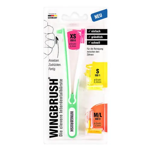 Wingbrush Starter-Set Halter mit 3 Bürsten, 1 St