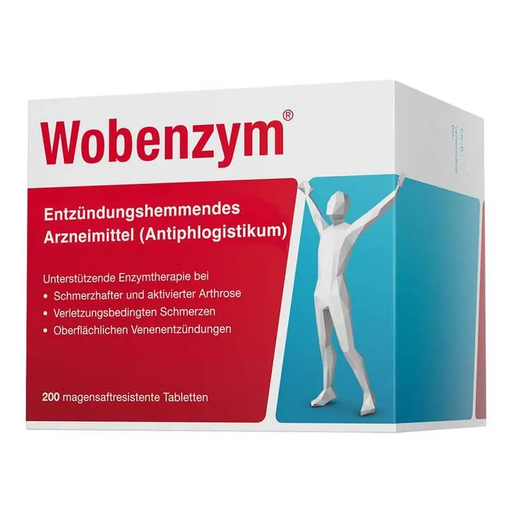 Wobenzym magensaftresistente Tabletten, 200 St