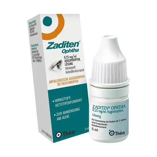 Zaditen ophtha 0,25 mg / ml Augentropfen, 1X5 ml