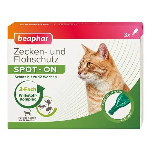 Zecken-Und Flohschutz Spot-on für Katzen, 2.4 ml