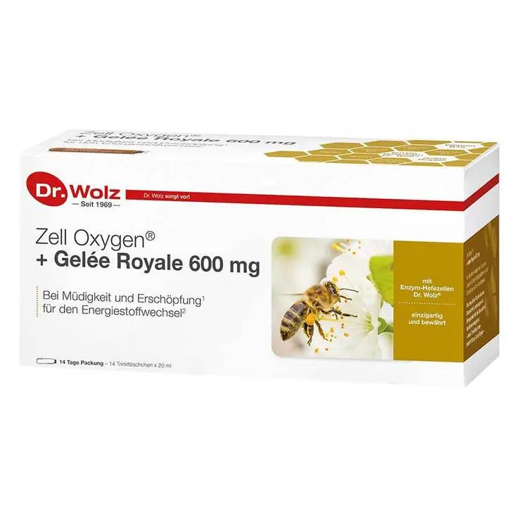 Zell Oxygen + Gelee Royale 600 mg Trinkampullen, 14X20 ml