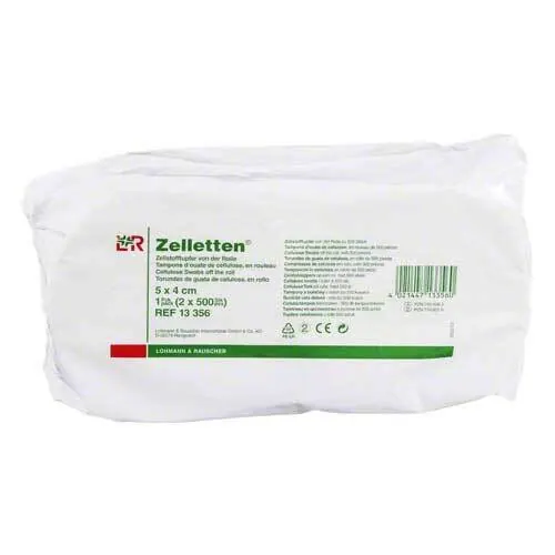 Zelletten Tupfer 4x5 cm unsteril Rolle, 2X500 St