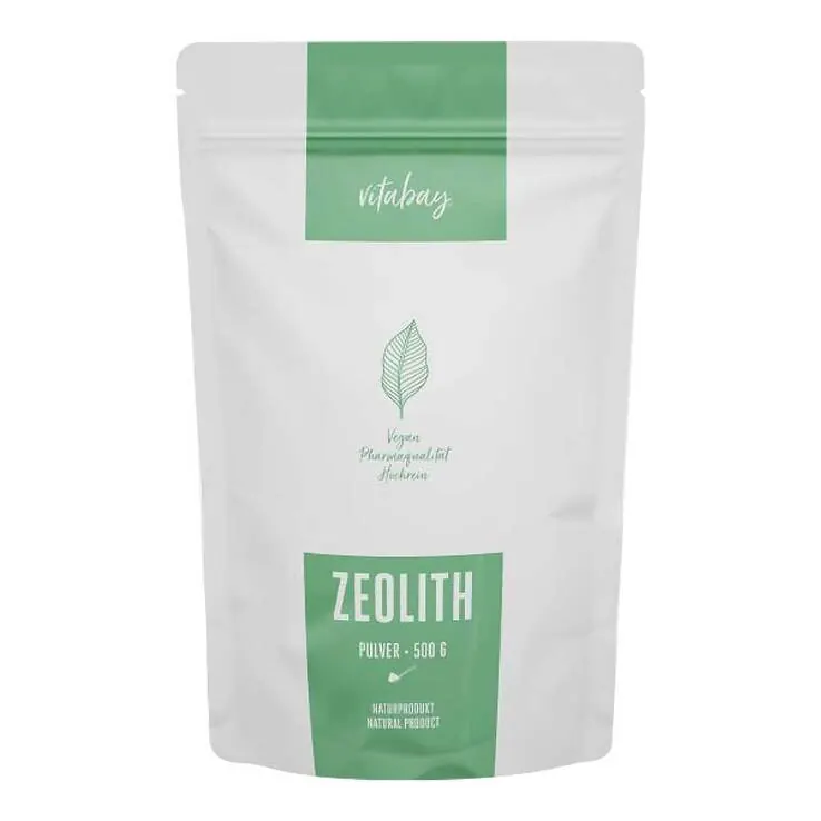 ZEOLITH PULVER 95% Klinoptilolith vegan Pulver, 500 g