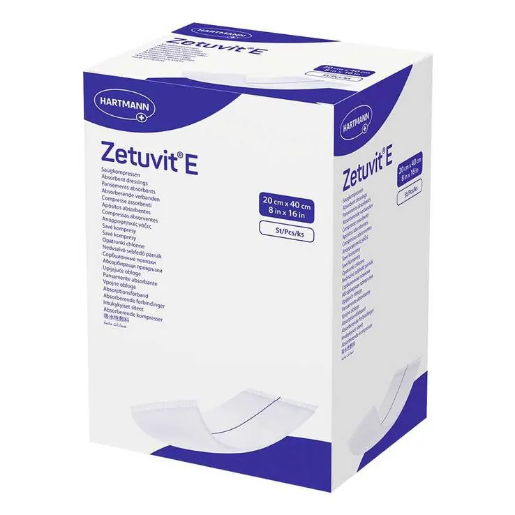 Zetuvit E Saugkompressen unsteril 20x40 cm, 30 St