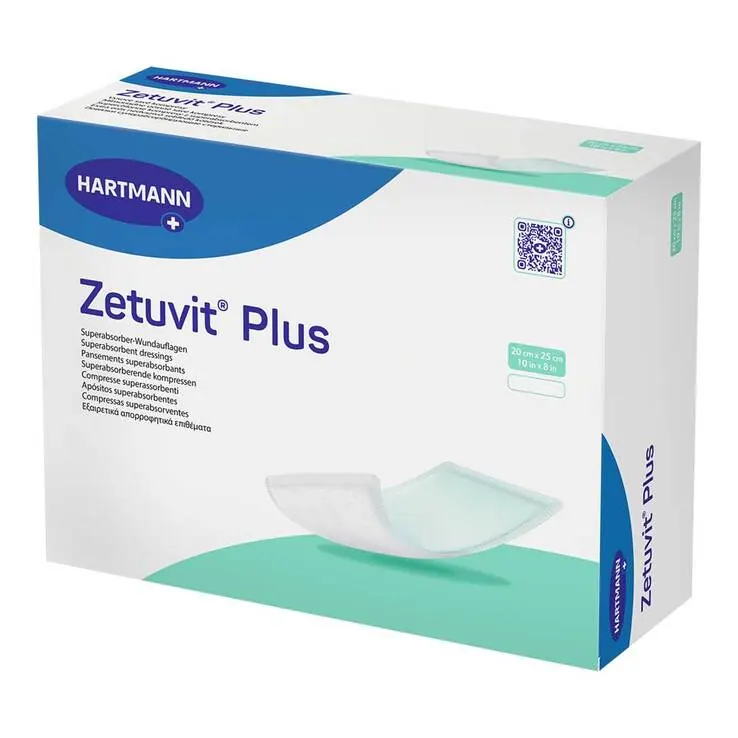 Zetuvit Plus extrastarke Saugkomp.steril 20x25 cm, 10 St
