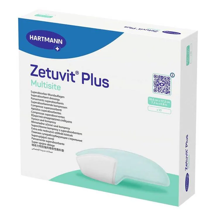 Zetuvit Plus Multisite 17,2x18,6 cm Wundauflage, 10 St