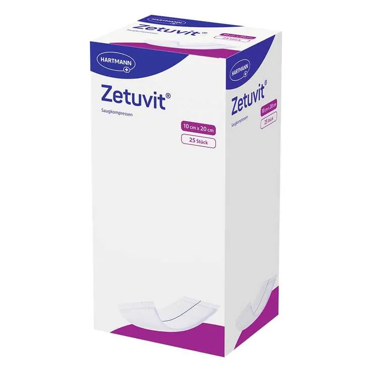 Zetuvit Saugkompresse steril 10x20 cm, 25 St
