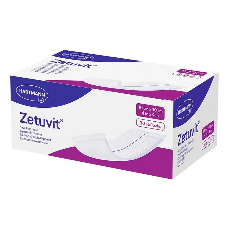 Zetuvit Saugkompresse unsteril 10x10 cm, 30 St