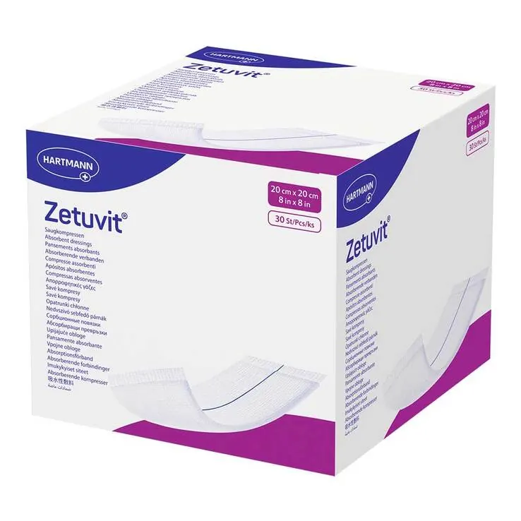 Zetuvit Saugkompresse unsteril 20x20 cm, 30 St