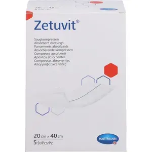 ZETUVITSaugkompressensteril20x40cm5St