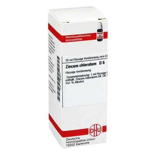 ZINCUM CHLORATUM D 6 Dilution, 20 ml