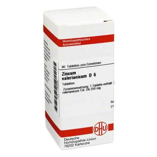 ZINCUM VALERIANICUM D 6 Tabletten, 80 St
