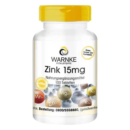 Zink 15 mg Tabletten, 100 St