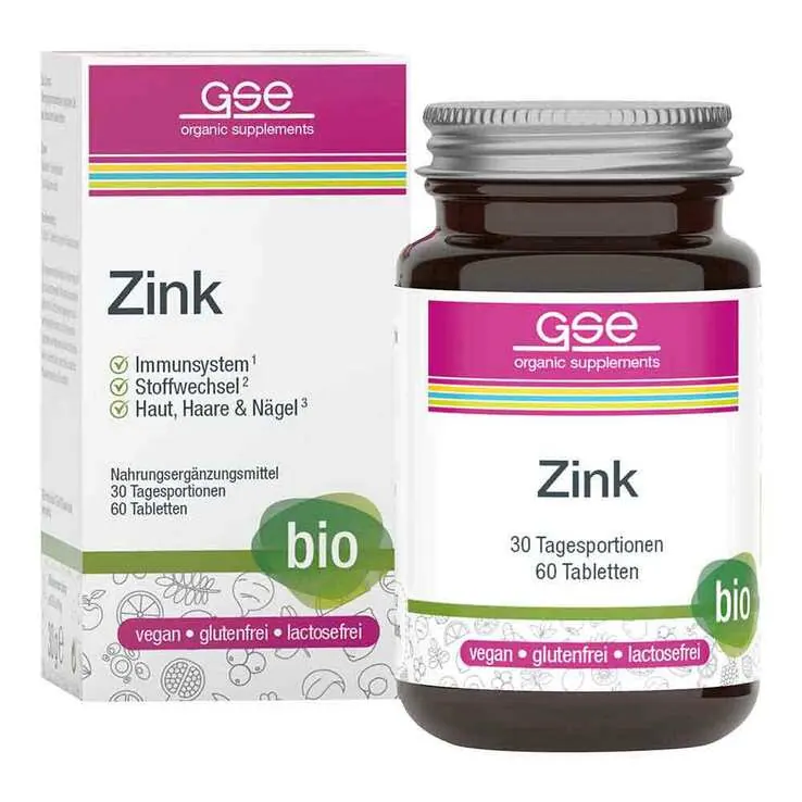 Zink Compact Bio Tabletten, 60 St