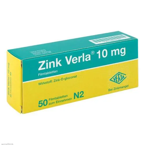 Zink Verla 10 mg Filmtabletten, 50 St