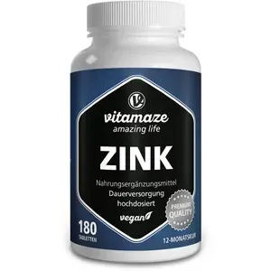 ZINK25mghochdosiertveganTabletten180Stück