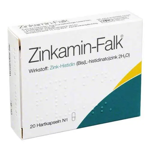 Zinkamin Falk 15 mg Hartkapseln, 20 St