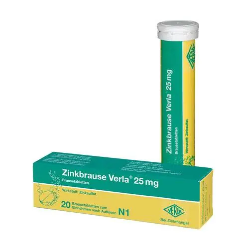 Zinkbrause Verla 25 mg Brausetabletten, 20 St