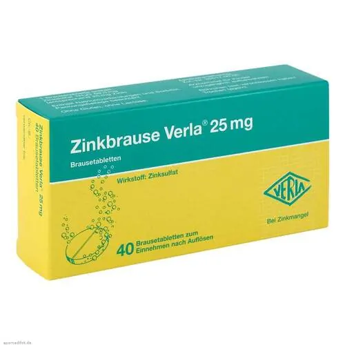 Zinkbrause Verla 25 mg Brausetabletten, 40 St