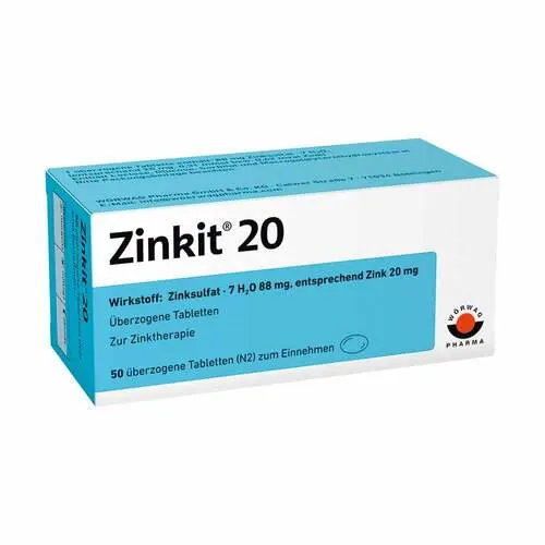 Zinkit 20 überzogene Tabletten, 50 St